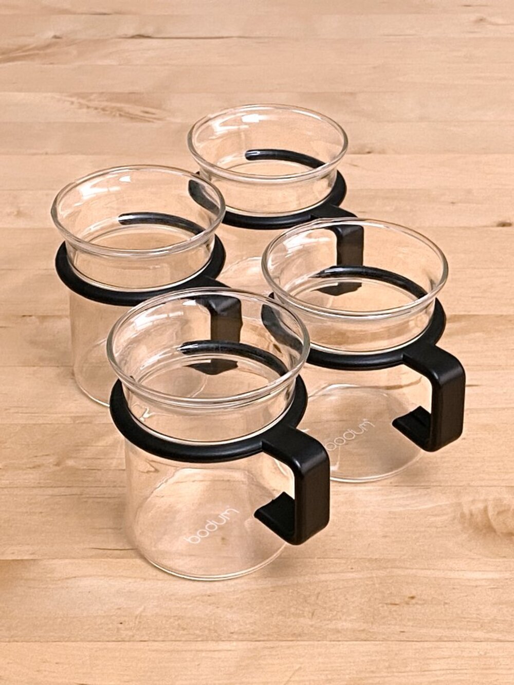Four Original Bodum Bistro Tea Coffee Picard Cups
